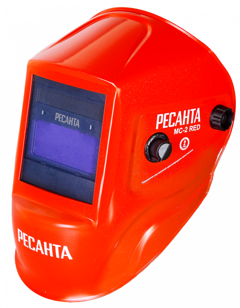 Маска сварочная МС-2 RED, регулируемый фильтр РЕСАНТА 65/117